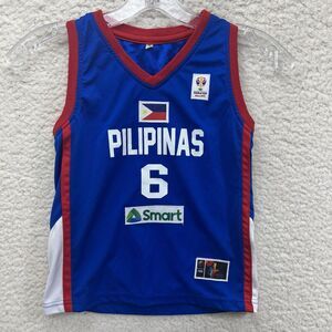 GILAS Pilipinas Jersey #6 Jordan Clarkson Kids Size 3 Blue White Red Basketball